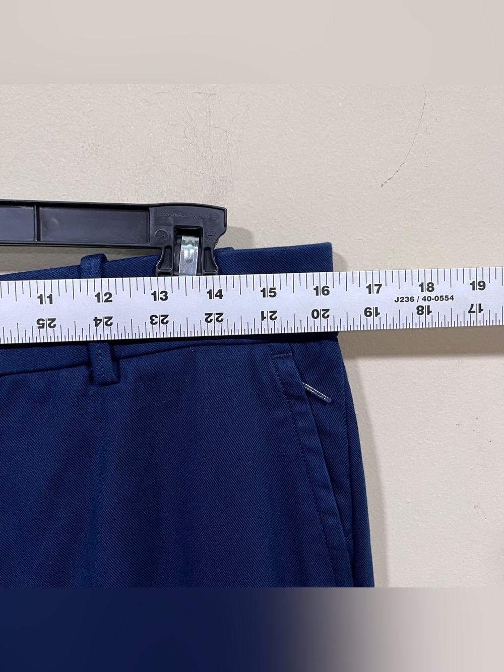 NWT Spanx SPANXsupersmooth® Stretch Twill Wide Leg Pant size L navy - Picture 4 of 11